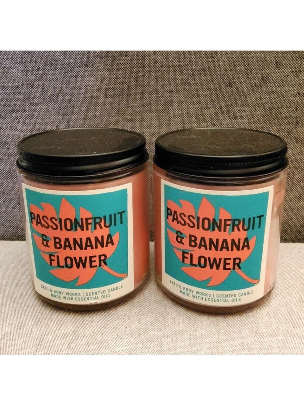 BATH & BODY WORKS SINGLE WICK CANDLE PASSIONFRUIT BANANA